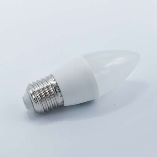 Braytron LED izzó, 5W, C37, E27, meleg fehér - Braytron