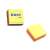 Stick'n Cube 400 sheet neon rainbow sticky note pad, 76x76mm