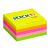 Stick&amp;#039;N 76x76mm 400 sheets neon rainbow self-adhesive dice 82859396