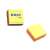Stick'n Cube 400 sheet neon rainbow sticky note pad, 76x76mm