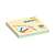 Stick'N Magic Pad 76x76mm 100 arkuszy bloczek samoprzylepny, 4 kolory pastelowe