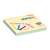 Stick'N Magic Pad 76x76mm 100 lapos jegyzettömb, 4 pasztell szín, öntapadó
