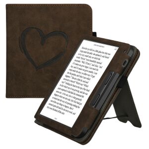 Kwmobile puzdro pre Tolino Vision 6, ekologická koža, hnedá/čierna, 59459.02 131496235 - Počítače a doplnky