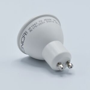 Optonica GU10 7W LED bulb, neutral white, close-up - Lamp & Lighting