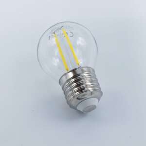 Vintage Optonica Kugel-LED-Lampe, 2W (17W), E27, G45, 250 lm, neutrales Licht (4500K), klar, Energieklasse E