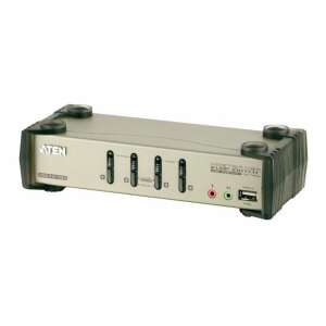 ATEN KVM Switch 4PC USB + kábelkészlet + audio (CS1734B) 67096411 
