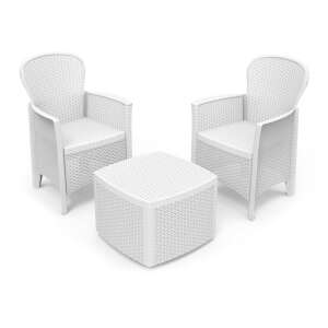 Gorin 2 személyes kerti bútorszett Fehér