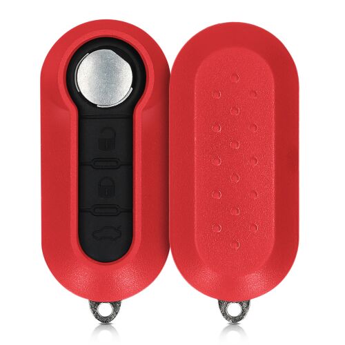 Fiat/Lancia Key Housing - 3 Buttons, Plastic, Red, 48232.09 131473040