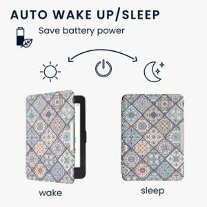 Калъф Kwmobile за Kindle Paperwhite 7-мо поколение с функция за автоматично събуждане/заспиване - Технически статии и електроника