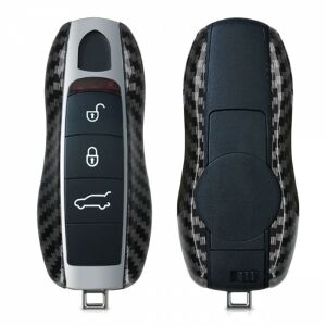 Porsche Key Cover, 3-button, Plastic, Black, 52266.01
