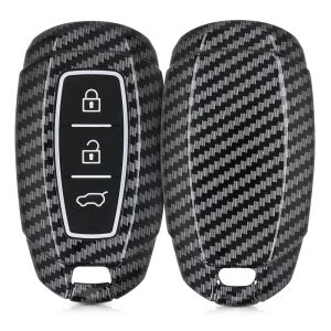 Hyundai Key Cover - 3 Buttons - Keyless Go, Plastic, Black, 52228.01