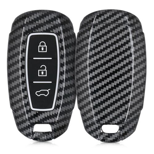 Hyundai Key Cover - 3 Buttons - Keyless Go, Plastic, Black, 52228.01 131469510
