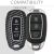 Hyundai Key Cover - 3 Buttons - Keyless Go, Plastic, Black, 52228.01 131469510