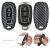 Hyundai Key Cover - 3 Buttons - Keyless Go, Plastic, Black, 52228.01 131469510