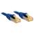 Lindy RJ45 Cat 6a S/FTP Patch kábel, 3m, modrá, Snagless, tienený