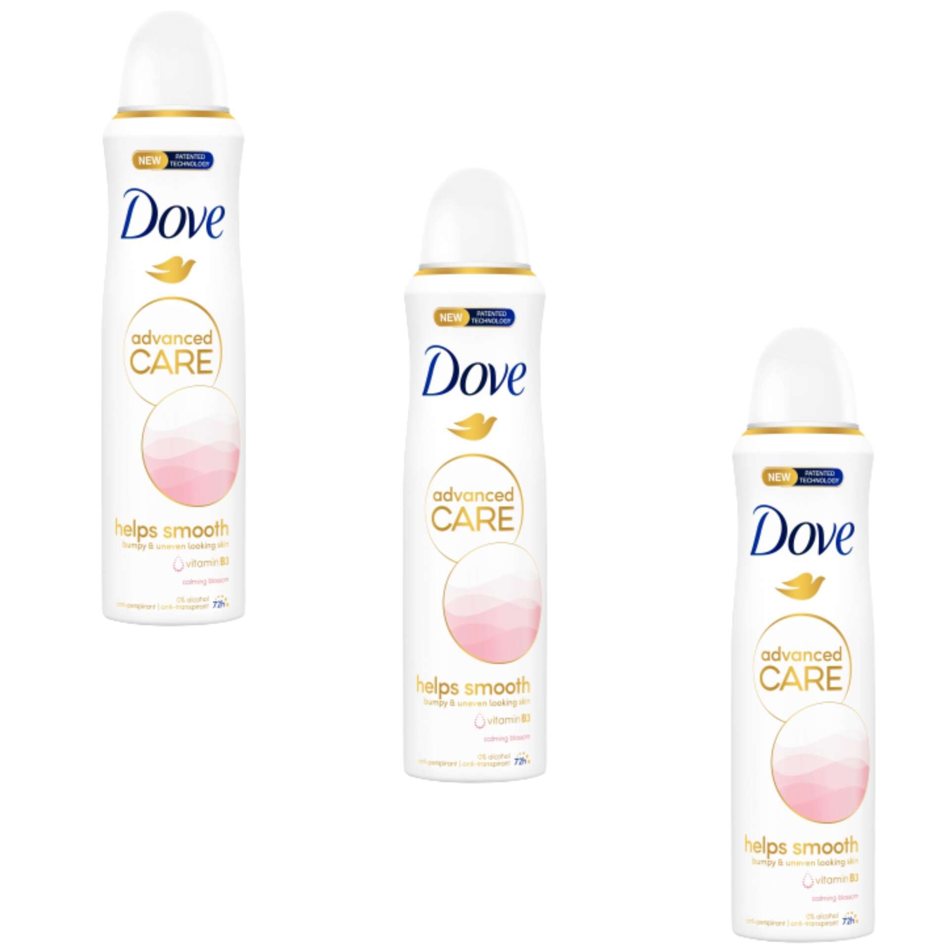 E-shop Dove dámsky antiperspirant aerosol Calming Blossom 3x150ml