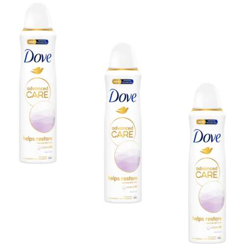 Dove Women's Antiperspirant Aerosol Clean Touch 3x150ml