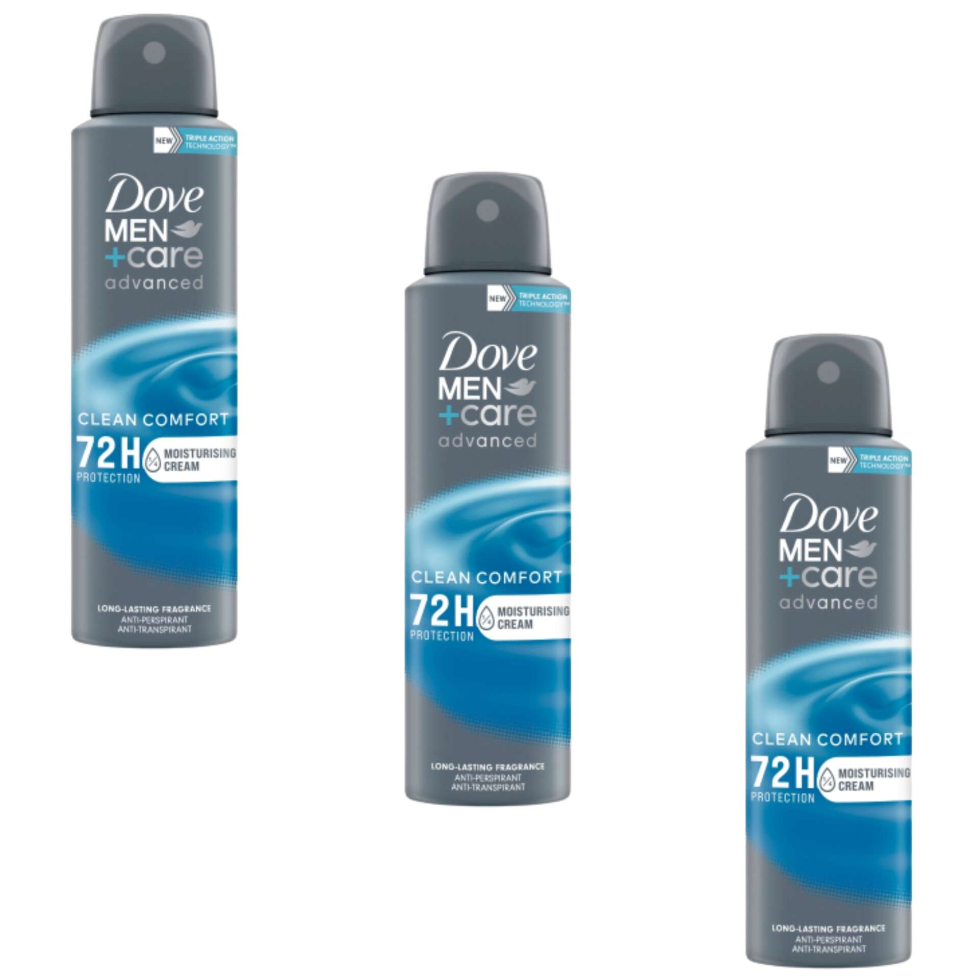E-shop Pánsky dezodorant Dove Clean Comfort 3x150ml