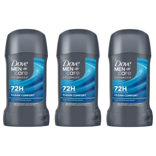 Dove Men+Care Clean Comfort férfi izzadásgátló stift, 3x50 ml 121031376 - Dezodor