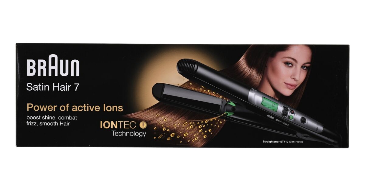 Braun Satin Hair ST710 Straightener, IONTEC technology, ceramic