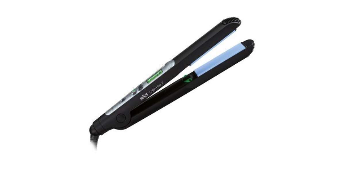 Braun Satin Hair ST710 Straightener, IONTEC technology, ceramic blades,  130-200 degrees, Black