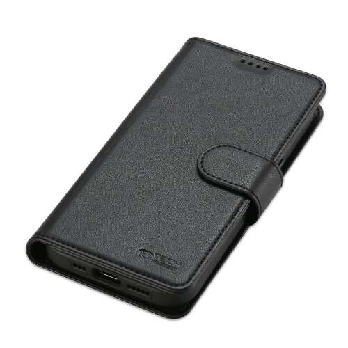 Tech-Protect Wallet MagSafe iPhone 15 Pro black leather case with flap