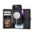 Tech-Protect Wallet MagSafe iPhone 15 Pro black leather case with card slots and stand function