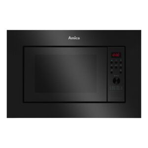 Amica AMGB20E2GB Built-in Microwave Oven, 20L, Black - Microwave, Range Hood and Cooktop