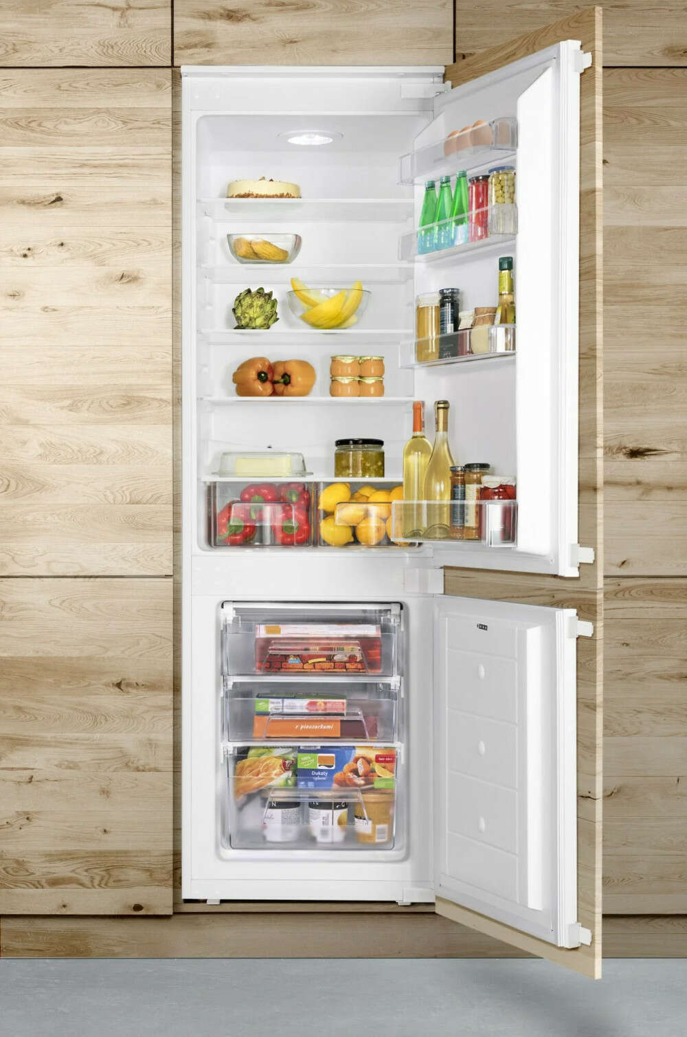 Amica bk3165.8k beépíthető alulfagyasztós hűtőszekrény, 242l, m:...