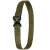 Green tactical belt with metal buckle