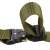 Green tactical belt with metal buckle