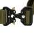 Green tactical belt with metal buckle