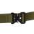 Green tactical belt with metal buckle