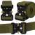 Green tactical belt with metal buckle