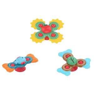 Huanger Играчки за баня Animal Spinning, 3 броя, за бебета над 18 месеца, въртящи се играчки за баня, забавление във ваната - Игра в банята