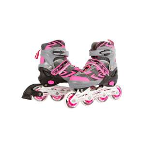 Rosa und graue Inline-Skates für Kinder, Größe 29-32 - Rollschuhlaufen