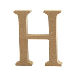 Fából készült H betű, 8 cm, MDF, kézműveskedéshez és dekorációhoz - Fa felirat & dekorációs elem