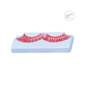 Gene false cu dungi roșii de la Jofrika Cosmetics - Gene false