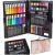 86 részes kreatív festő színező rajzkészlet - fekete (BB-9173) 31851211