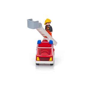 Playmobil 123 Tűzoltóautó létrával és tűzoltó figurával - Playmobil 1-2-3
