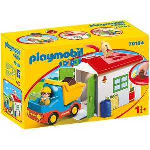 Playmobil 1.2.3 Teherautó formaválogató garázzsal 70184 31851282 Playmobil