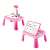 Pepita 2in1 Projector Drawing Table, pink, with projector, whiteboard, and drawing accessories