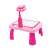 Pepita 2in1 Projector Drawing Table, pink, side view