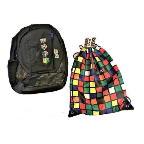 Rubik iskolai csomag: hátizsák / iskolatáska + tornazsák - rubik kocka 