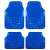 Set de 4 covorașe universale pentru mașină, design diamant, culoare crom albastru