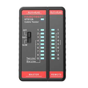Habotest HT812A RJ11 RJ45 Network Cable Tester, RJ45 RJ11 RJ12 RJ9 cable tester - Network Tool