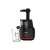 Tefal Juiceo ZC150838 slow juicer, black and red, front view