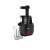 Tefal Juiceo ZC150838 slow juicer, black and red, front view