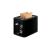 Tefal TT640810 black toaster with digital display and two slices of toast