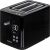 Tefal TT640810 black 2-slice toaster, angled view